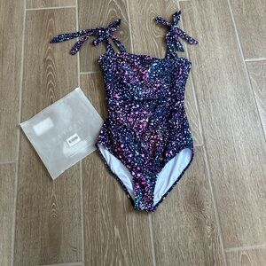 Colorful Speckled One-Piece Swimsuit